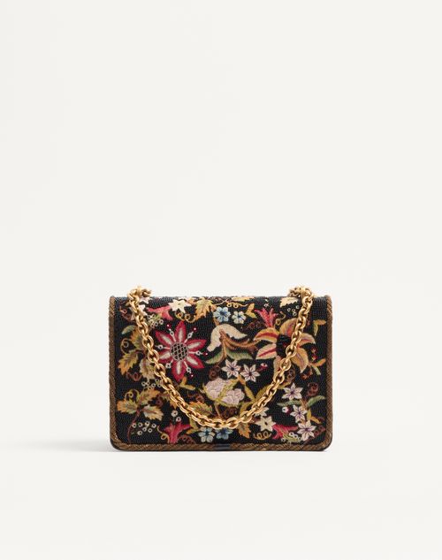 Valentino Garavani - Valentino Garavani Vain Embroidered Shoulder Bag - Multicolour - Woman - Shoulder Bags